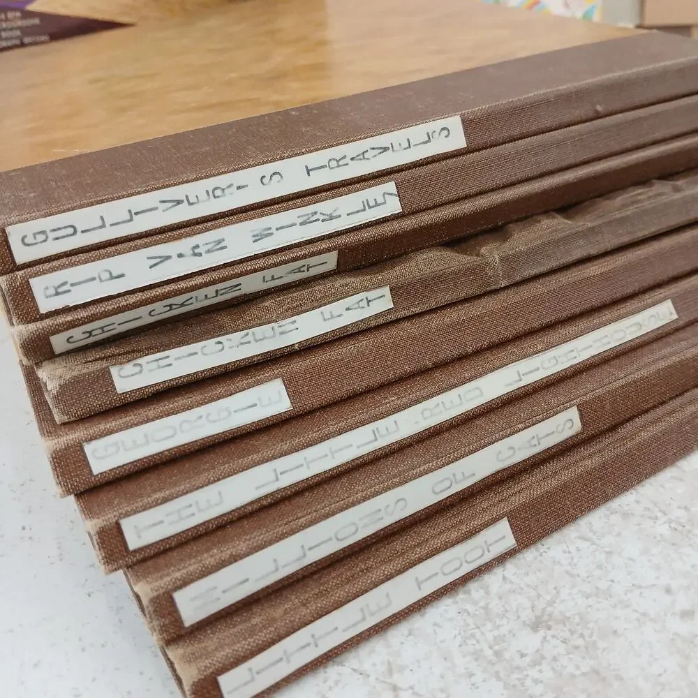 Lot of 10 Vintage 1950s-60s Audio Book Record Sets – Rip Van Winkle, Classics
